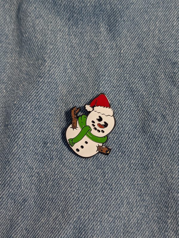 EPHSNX235-SNOWMANPIN Christmas Snowman Pin